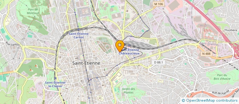 localisation de l'entreprise MADAME MARIA DI GIORGI  SAINT-ETIENNE