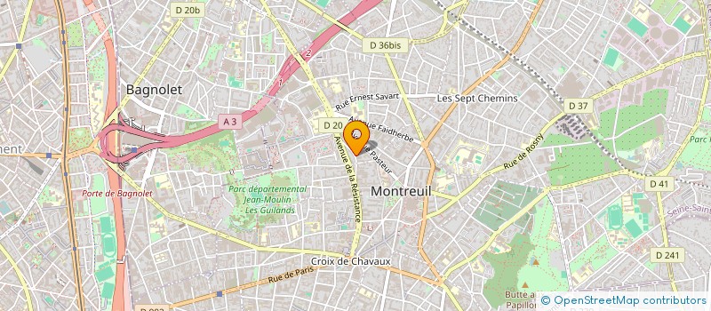 localisation de l'entreprise MADAME MARIA DI MARTINO  MONTREUIL