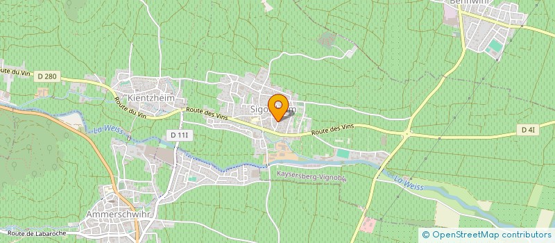 localisation de l'entreprise MADAME MARIA DISCH  KAYSERSBERG VIGNOBLE