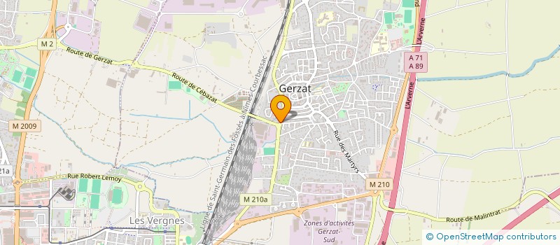 localisation de l'entreprise MADAME MARIA DO CARMO MAGALHAES  GERZAT