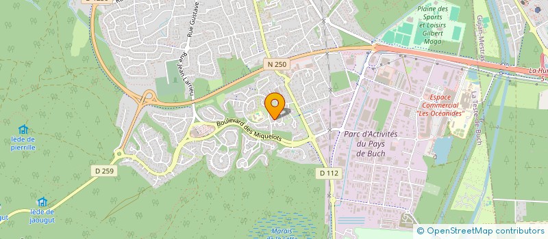 localisation de l'entreprise MADAME MARIA DOLORES RODRIGUEZ à LA TESTE-DE-BUCH