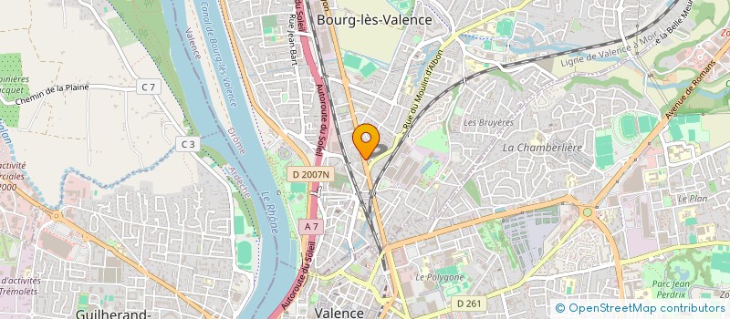 localisation de l'entreprise MADAME MARIA-DOLORES RUBIO  BOURG-LES-VALENCE