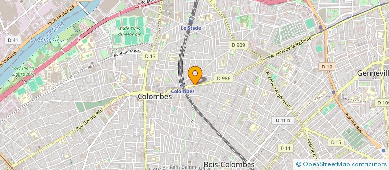localisation de l'entreprise MADAME MARIA DOMINGUES à COLOMBES