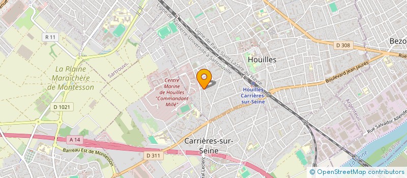 localisation de l'entreprise MADAME MARIA DOMINGUES  HOUILLES