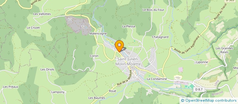 localisation de l'entreprise MADAME MARIA DOS REIS SANTOS à SAINT-JULIEN-MOLIN-MOLETTE
