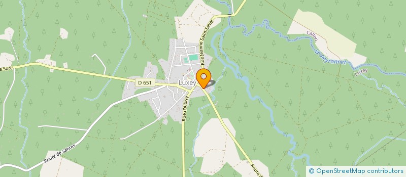 localisation de l'entreprise MADAME MARIA DUBROCA  LUXEY