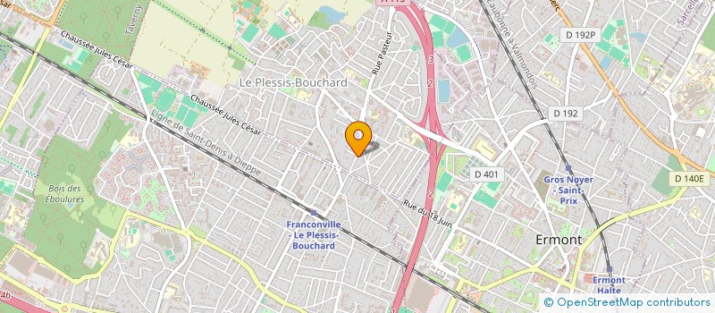 localisation de l'entreprise MADAME MARIA DULCE OLIVEIRA CUNHA  LE PLESSIS-BOUCHARD