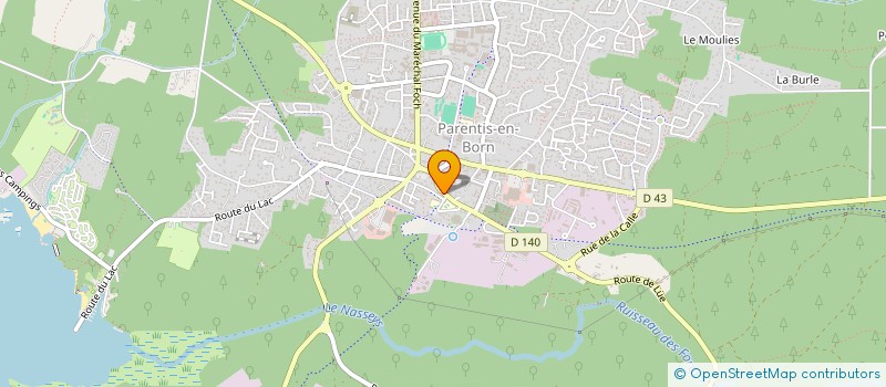 localisation de l'entreprise MADAME MARIA DUPREZ  PARENTIS-EN-BORN