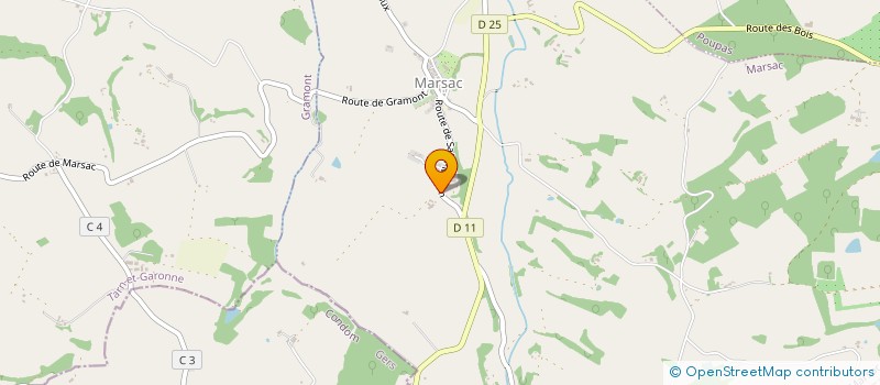 localisation de l'entreprise MADAME MARIA DUPUY  GENSAC