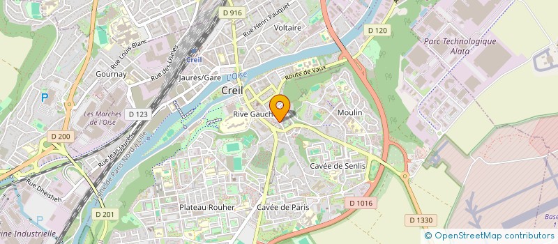 localisation de l'entreprise MADAME MARIA EDUARDA LIMA NEVES  CREIL