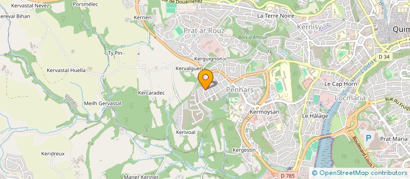 localisation de l'entreprise MADAME MARIA EL AMRANI à QUIMPER