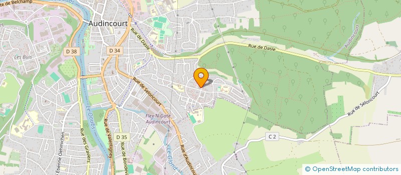 localisation de l'entreprise MADAME MARIA EL BLILAK  AUDINCOURT