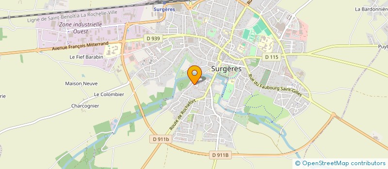 localisation de l'entreprise MADAME MARIA-ELENA JIMENEZ CONTRERAS  SURGERES