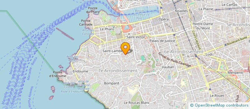 localisation de l'entreprise MADAME MARIA ELVINA BOVO  MARSEILLE