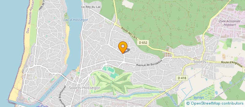 localisation de l'entreprise MADAME MARIA EUGENIA ALCALDE ALVAREZ  SOORTS-HOSSEGOR