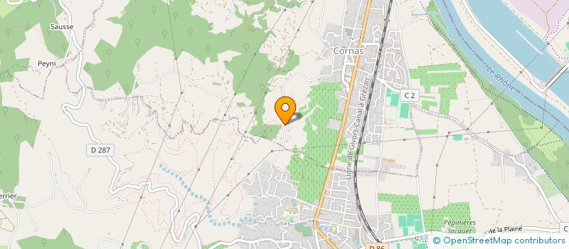 localisation de l'entreprise MADAME MARIA FACCHINI  CORNAS