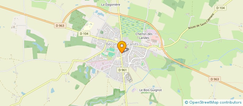 localisation de l'entreprise MADAME MARIA FANALUPE  BECON-LES-GRANITS