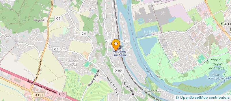 localisation de l'entreprise MADAME MARIA FERNANDA LUSITANO  VILLENNES-SUR-SEINE