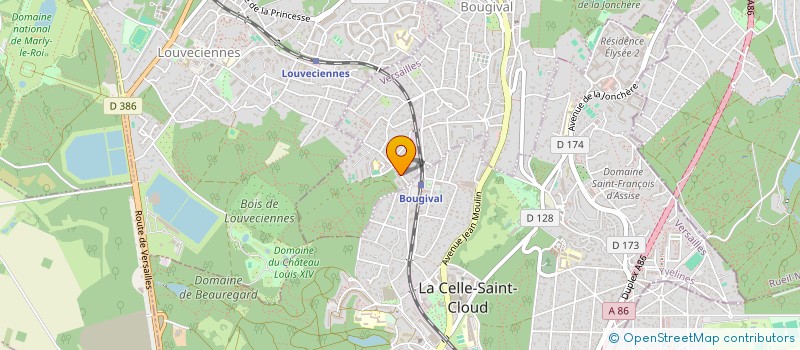 localisation de l'entreprise MADAME MARIA FERNANDES DE OLIVEIRA  BOUGIVAL