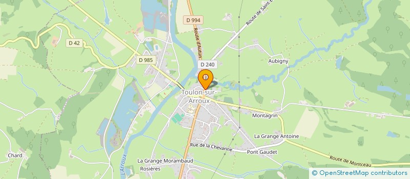 localisation de l'entreprise MADAME MARIA FERNANDES PEREIRA  TOULON-SUR-ARROUX