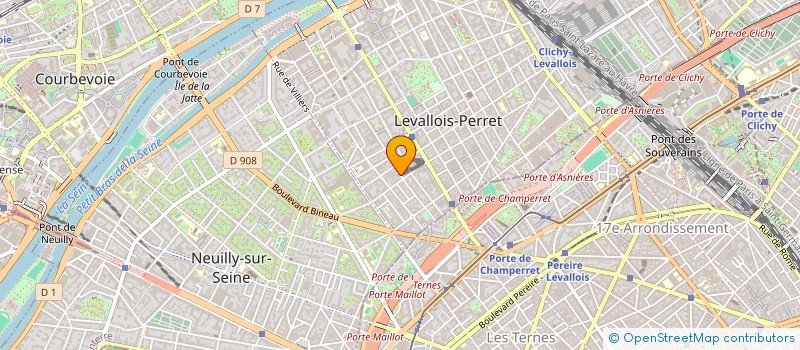 localisation de l'entreprise MADAME MARIA FERREIRA  LEVALLOIS-PERRET