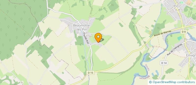 localisation de l'entreprise MADAME MARIA FERREIRA  BEAUMOTTE-LES-PIN