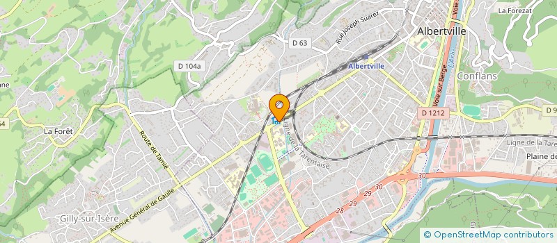 localisation de l'entreprise MADAME MARIA FORMOSO  ALBERTVILLE