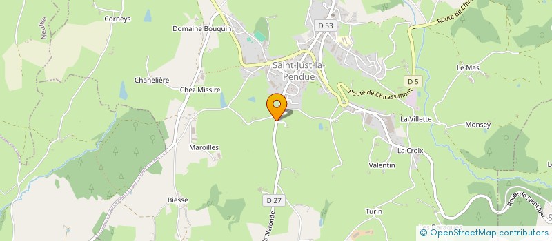 localisation de l'entreprise MADAME MARIA FRANCHITTI  SAINT-JUST-LA-PENDUE