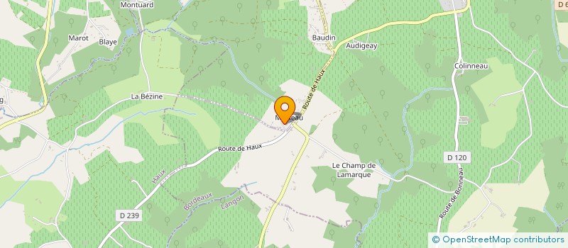 localisation de l'entreprise MADAME MARIA GAMONAL  CREON