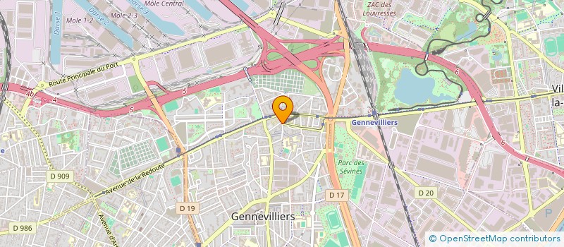 localisation de l'entreprise MADAME MARIA GARCIA PUENTEDURA à GENNEVILLIERS