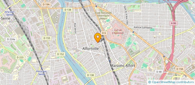 localisation de l'entreprise MADAME MARIA GARRIDO LOPEZ à ALFORTVILLE