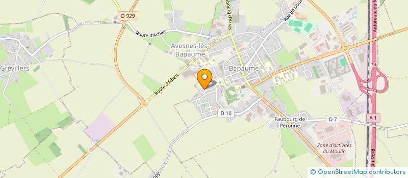 localisation de l'entreprise MADAME MARIA GASPAR à BAPAUME