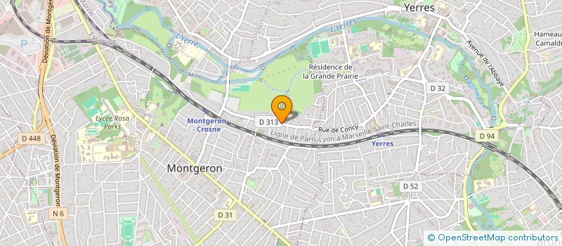 localisation de l'entreprise MADAME MARIA GEORGINA FERREIRA à MONTGERON