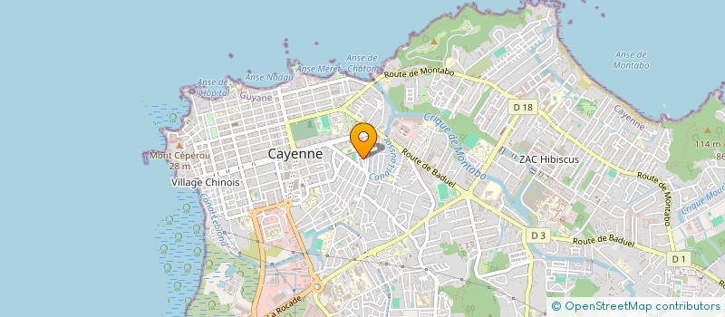 localisation de l'entreprise MADAME MARIA GERMAIN  CAYENNE