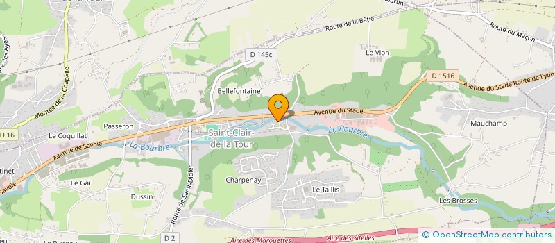 localisation de l'entreprise MADAME MARIA-GIANINA HRUBA  SAINT-CLAIR-DE-LA-TOUR