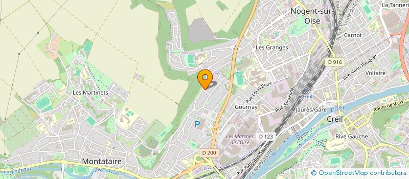 localisation de l'entreprise MADAME MARIA GOMES DE OLIVEIRA  MONTATAIRE