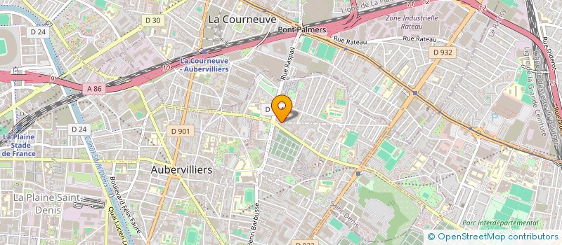 localisation de l'entreprise MADAME MARIA GONCALVES PEIXOTO  AUBERVILLIERS