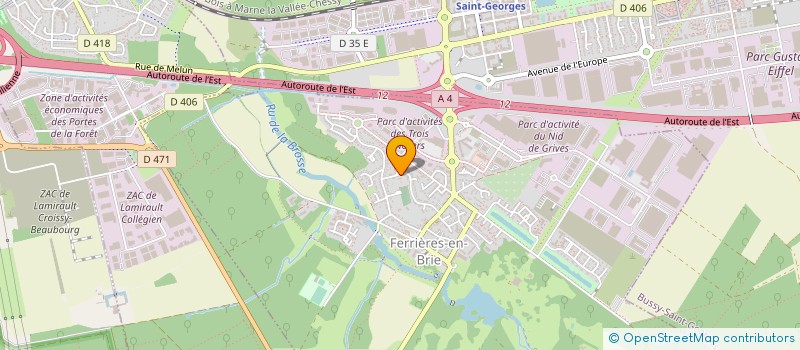 localisation de l'entreprise MADAME MARIA GRACIETE DA COSTA LOURENCO  FERRIERES-EN-BRIE