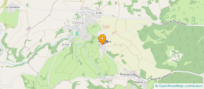 localisation de l'entreprise MADAME MARIA GRAZIA MAGURANO  CEYSSAT