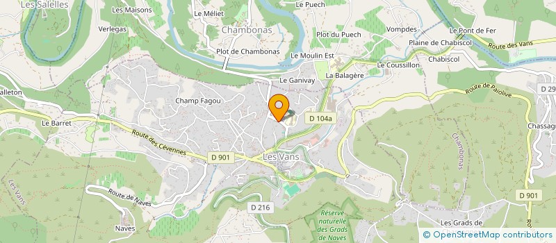 localisation de l'entreprise MADAME MARIA GUERRA GASPAR  LES VANS