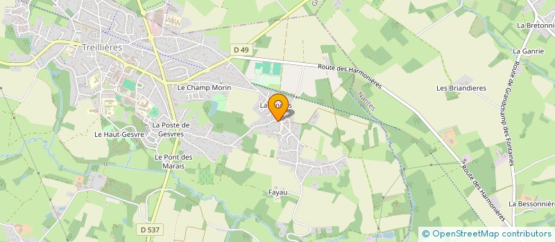 localisation de l'entreprise MADAME MARIA GUERREIRO  TREILLIERES