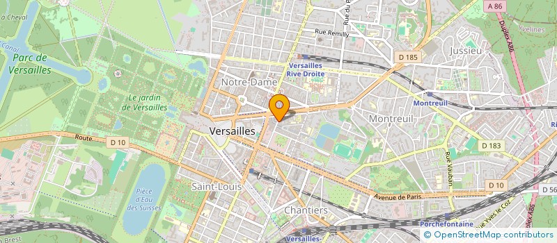 localisation de l'entreprise MADAME MARIA GUERRIER à VERSAILLES