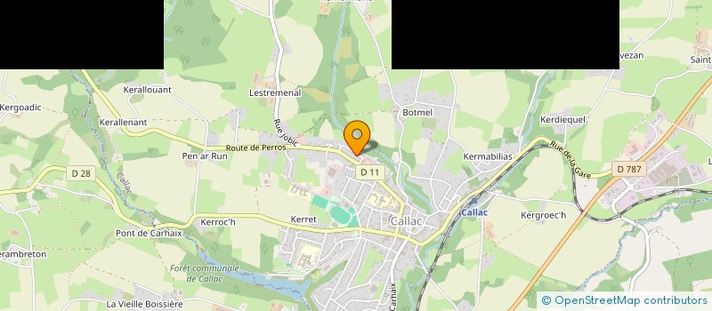 localisation de l'entreprise MADAME MARIA GUINAMANT  CALLAC