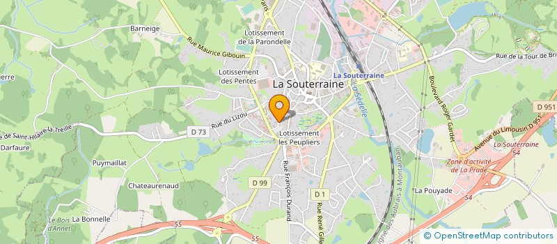 localisation de l'entreprise MADAME MARIA IGNAT à LA SOUTERRAINE