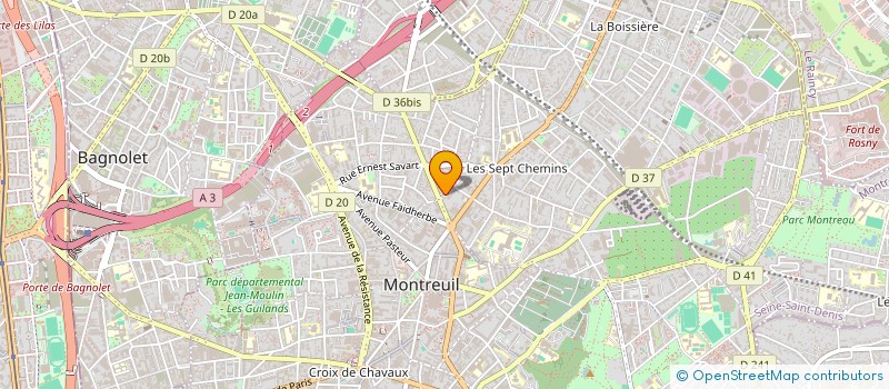 localisation de l'entreprise MADAME MARIA IRALA DE ARECO  MONTREUIL