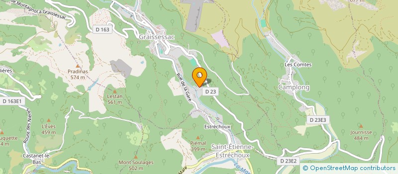 localisation de l'entreprise MADAME MARIA ISABEL FERREIRA PEREIRA  GRAISSESSAC