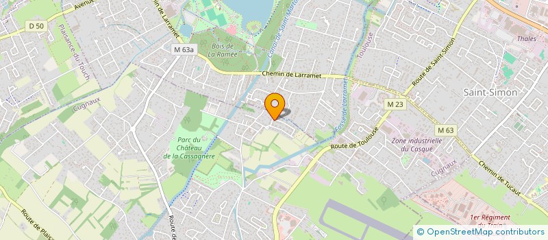 localisation de l'entreprise MADAME MARIA ISABEL MARTINEZ GARCIA  CUGNAUX