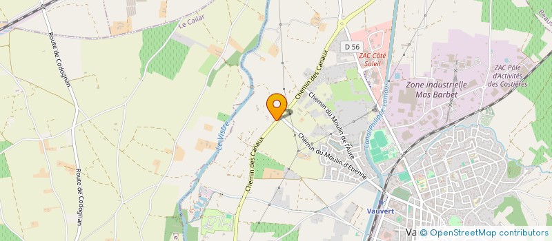 localisation de l'entreprise MADAME MARIA JOSE DA SILVA BRAGA  VAUVERT