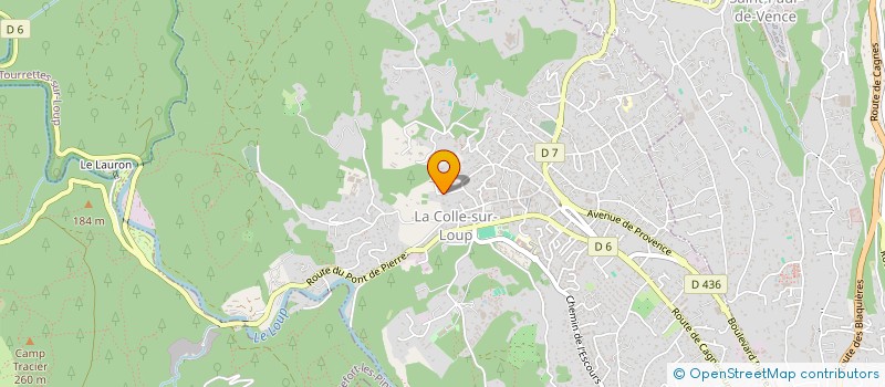 localisation de l'entreprise MADAME MARIA JOSE MARTINEZ  LA COLLE-SUR-LOUP