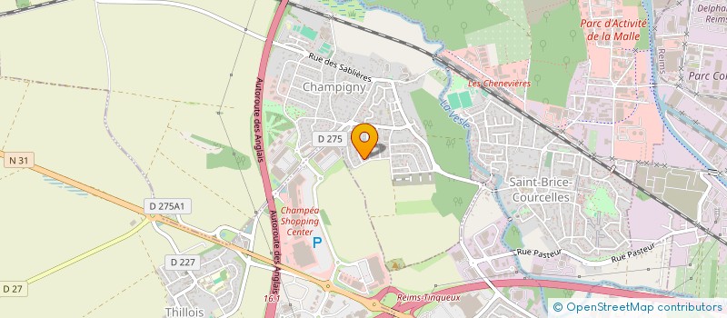 localisation de l'entreprise MADAME MARIA-JOSE OLIVEIRA BARROS  CHAMPIGNY